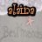 Pixelated text and patterned backgrounds in four quadrants: orange 'alica' on gray, blue 'is my' on light blue with swirls, green 'estfriend' on pink plaid.