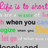 Pixelated text fragments in pink, green, black, blue, yellow, and white on a light gray background with partial words like 'Baby', 'when you', 'eggs', and 'let go'.