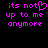 Pixelated text in bright pink on black background, with one version featuring a heart symbol replacing the 'o' in 'not'.
