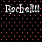 Four identical pixelated text icons reading 'Rachel' with three exclamation marks on a black background with red dots.