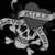 Animated skull with crossed bones, heart-shaped hat, and banner reading 'FRANKS' on black background.