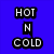 Six colored display pixelated text phrases in black and white, each with distinct background color and text content