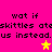 A bright pink background displays repeated text and star icons in two