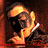 Pixelated image of a man in dark clothing with hand near face, red text on black background reading 'When God made Gerard Butler... he was just showing off!' and '<3' symbols.