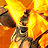 Pixelated static icon of a character with dark hair and light skin against a bright yellow-orange background, rendered in low-resolution 256x256 pixels.