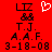 Red background displays two identical static text blocks with a white heart icon between them, all in pixelated font style.
