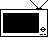 Two pixel-art television sets with black screens and white borders, each featuring a cross-shaped control knob on the right side.