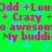 Green background with light blue stars and pink text repeating 'Odd + LouOdd + Lou', '+ Crazy ++ Crazy +', 'o awesomo awesom', 'My buddi My buddi' in a pixelated style.