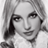 Static grayscale pixel art of a person's face with visible hair and facial features, rendered in low resolution with dithering effects on the background.