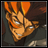 Pixelated anime-style character with orange hair and glasses, smiling, next to 'Anime IM' and 'com' text on black background.