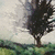 A pixelated landscape with a single tree on grassy terrain under cloudy sky, featuring an animated red heart symbol over the tree in one frame.