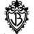 Black and white shield-shaped emblem with stylized 'B' anchor symbol, decorative border, and crown-like top element on white background.