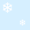 Light blue background with multiple white snowflake shapes of varying sizes scattered across the surface.