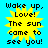 Yellow starburst graphic with black text on bright blue background, repeated four times in a