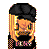 Pixel art contact sheet showing three frames of an animated icon with a character in black attire and pink text reading "I Was Born To Love You!" below the images.