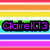 A static buddy icon with four distinct sections: rainbow stripes, a flower with text, a peace symbol, and a blank area.