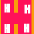 A static image with orange background and pink text elements spelling 'Hannah' in various styles.