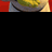 A 4-frame animated contact sheet showing Shrek holding a green vegetable in various poses against a red and white background.