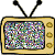 Six yellow retro TVs with black antennas and knobs display static noise on gray background.