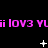 Pixelated pink text repeats across black background with white star-like symbols and small dots in varying positions.