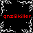 Black background with white pixelated border and central starburst pattern, red text 'qnzlilkiller' repeated four times in corners.