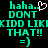 Pixelated green text on black background with heart symbol and smiley face, repeated side-by-side.