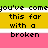 Pixelated text on a striped background with green, white, yellow, white, and pink horizontal bands.