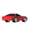 Red sports car icon in multiple side and rear views, animated to show different angles of the vehicle.