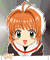Anime-style character with orange hair and green eyes in four expressions: open-eyed, squinting, winking left eye, and winking right eye.