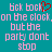Pixelated text on teal background with pink lettering and red heart symbol replacing 'k' in 'clock' on left side.