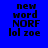 Four display identical pixelated text on solid backgrounds: blue, purple, red, and dark purple