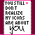A contact sheet of six animated frames showing a pixel art icon with text about icons being about the viewer, featuring pink and black checkered borders and varying heart placements.