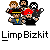 Pixel art of five characters with varied clothing and accessories above stylized text on a gray background.