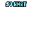 Pixel art icon set with text and symbols in blue, pink, green, black, white; animated changes include color shifts and additional elements like hearts and lines.