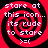 Red and black spiral pattern with white pixelated text reading "store at this icon... its rude to store >=(" arranged in a circular layout.