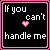 Black square icons with pink borders and pixelated text, each containing a pink heart symbol and the phrase "at my Best" or "If you can't handle me then you don't deserve me".