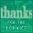 identical green pixelated icons with 'thanks for the memories' text, each featuring a light teal background pattern