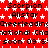 Red background with white stars and repeated black text reading 'Scorpion Allstar Cheerleading National Chant soon 09 &' in a pattern