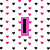 Pixelated icon with pink and black symbols on white background, featuring a vertical bar, question mark, and heart shape.