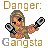 Pixel art character with light brown hair and green eyes holding two silver handguns, wearing a tan outfit against white background.