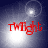 Red 'Twilight' text appears over a dark blue background with bright white light sources shifting across four