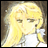 Pixelated anime-style character with long blonde hair and a white top, next to black background with white text reading 'Anime IM' and 'com'