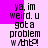 Pixelated text on a pink and purple background with repeated phrases and a missing character symbol.