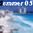 A beach scene with blue water and white waves, overlaid by text reading 'Summer 0.5' in pixelated font.