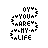 Animated pixel art icon with 'YOU ARE MY LIFE' text in a circular arrangement, transitioning through blue and black color variations.