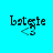 Pixelated text 'batgie' with a downward arrow on four colored backgrounds: cyan, light green, bright green, and teal.