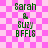Green pixelated text on pink and white checkered background with subtle animation effects.