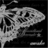 A grayscale animated icon shows a stylized insect with segmented body and wing patterns, positioned against dark background with faint text elements.