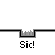 Pixelated character in yellow shirt and blue cap performs actions on gray platform with 'Sid!' text below.