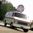 Animated contact sheet showing a white van with orange and blue branding moving across frames, followed by a static title card for "Anchorman: The Legend of Ron Burgundy" on a purple background.